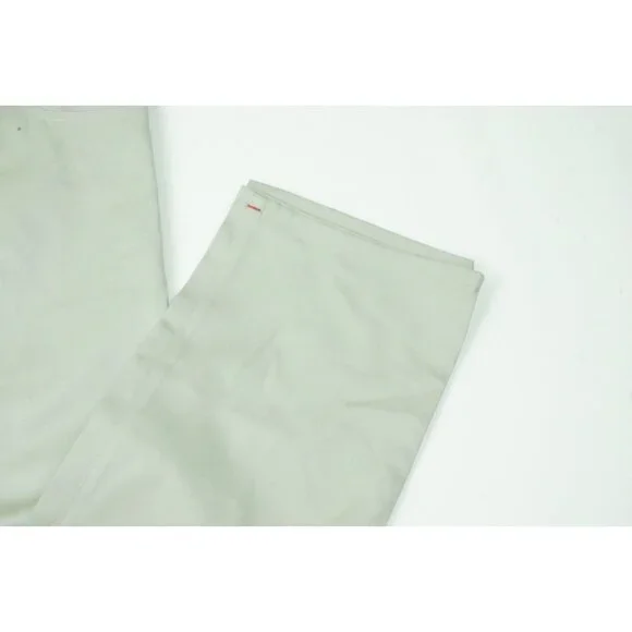 Isaia LC Seva Grayish Khaki 100% Cotton Casual Mens Chino Pants 56L EU NEW
